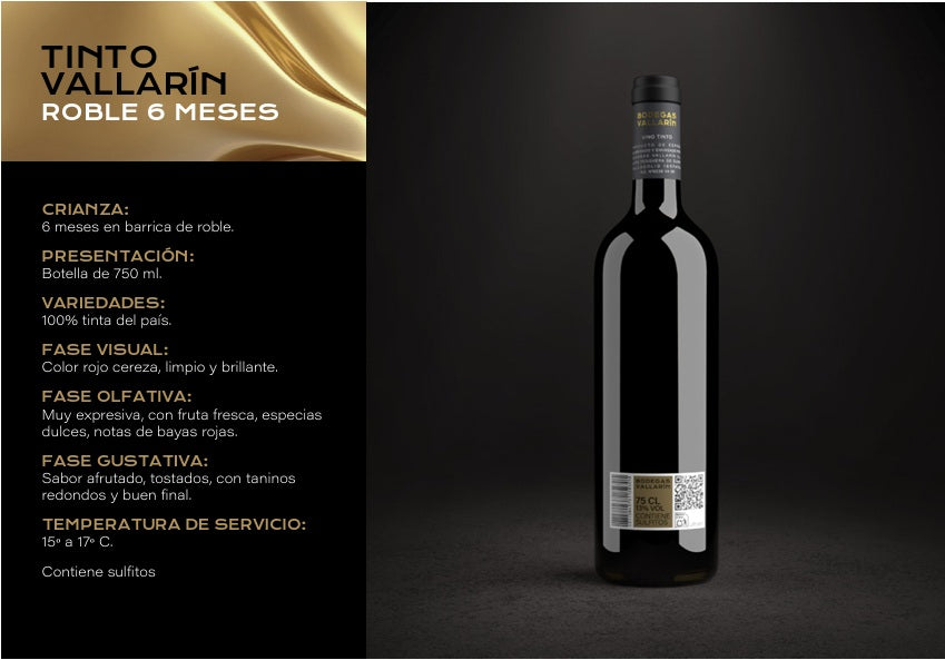 VALLARIN TINTO 6M - 12 BOTELLAS - Imagen 7